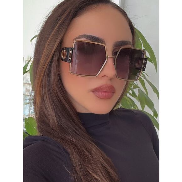 NEW Dior 30Montaigne S4U Havana Brown Square Sunglasses Sunglasses